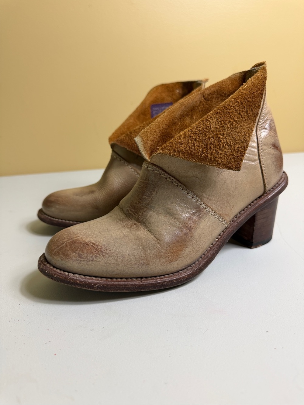 Anthropologie Holding Horses Cobbler Series Distressed Leather Boots - Size 6